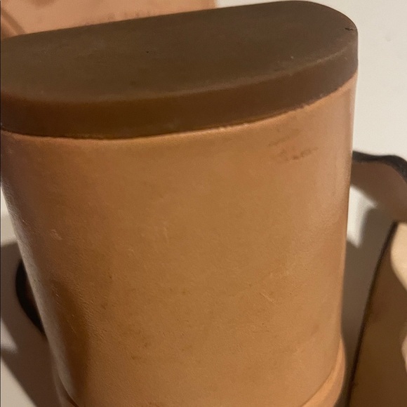 Loeffler Randall Wavy Strap Tan Sandals - Picture 10 of 12